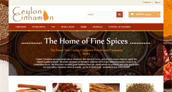 Desktop Screenshot of ceyloncinnamon.co.uk